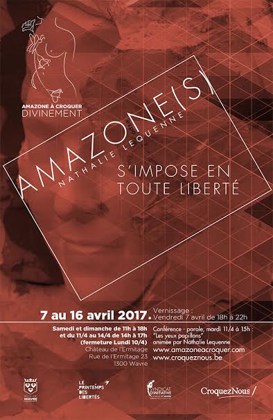 Amazone à Croquer Divinement - Exposition du 7 au 16 avril 2017 - chateau de l'Ermitage à Wavre